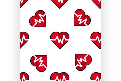 Medical flat icon pattern