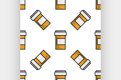 Medical flat icon pattern