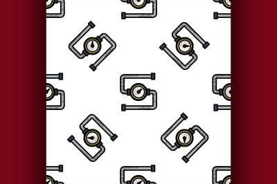 Water Pipes flat icon pattern