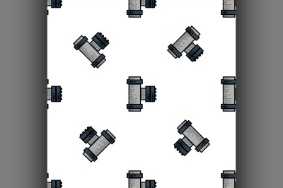 Water Pipes flat icon pattern