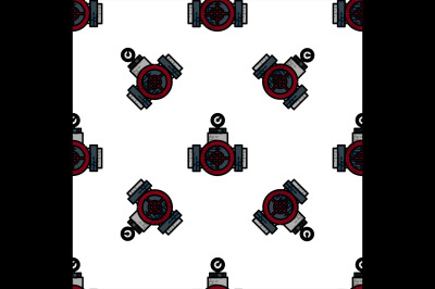 Water Pipes flat icon pattern