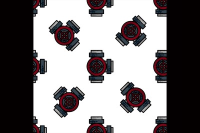 Water Pipes flat icon pattern