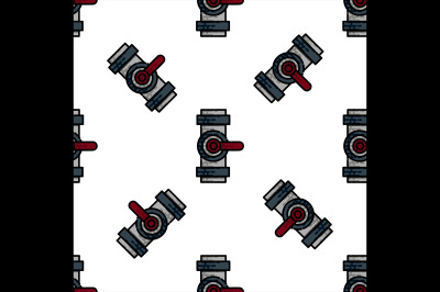 Water Pipes flat icon pattern