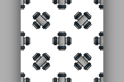 Water Pipes flat icon pattern