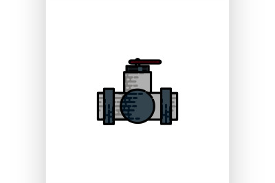 Water Pipes flat icon