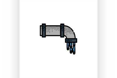 Water Pipes flat icon