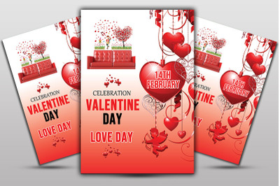 Happy Valentines Day Poster Template