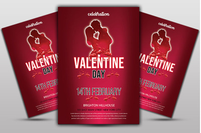 Valentines Day Party Flyer Template