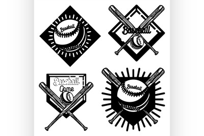 Vintage baseball emblem