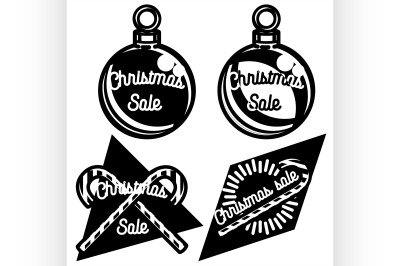 Vintage Christmas sale emblems