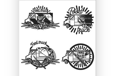 Vintage Food truck emblems