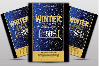 Winter Sale Template Flyer