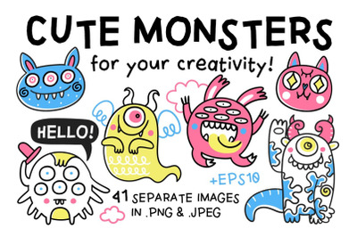Cute monsters collection