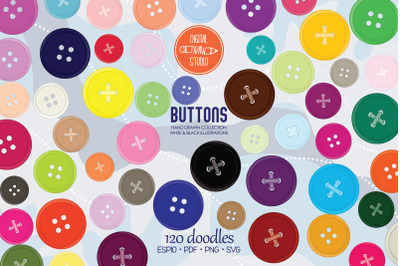 Colored Button | Rainbow Sewing Round Button | Thread