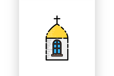 Christianity flat icon