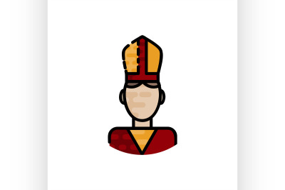 Christianity flat icon