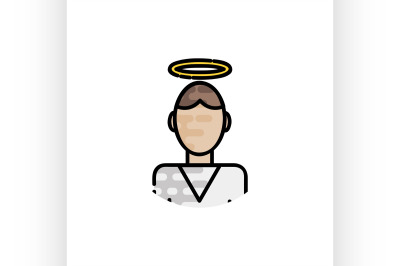 Christianity flat icon