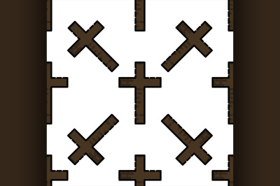 Christianity flat pattern