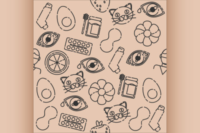 Allergy icon pattern