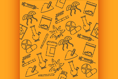 Drugs icon pattern