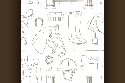 Horse riding pattern