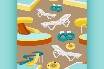 Water amusement park pattern