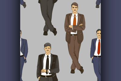 Business men set pattern