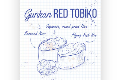 Gunkan Red Tobiko