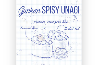 Gunkan Spicy Unagi