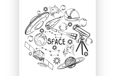 Set of space elements