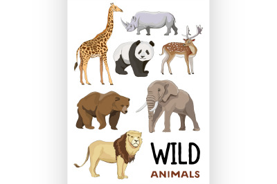 Wild animals set