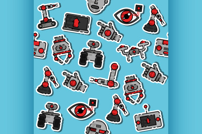 Colored robotic pattern