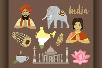 India icon set