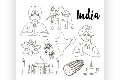 India icon set