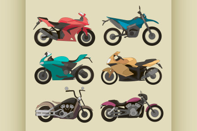 Motorcycle Icons set