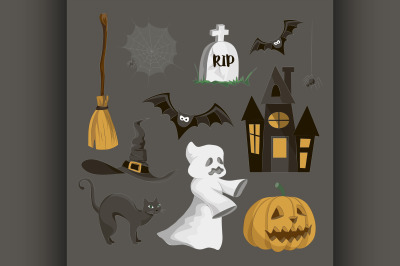 Halloween icon set