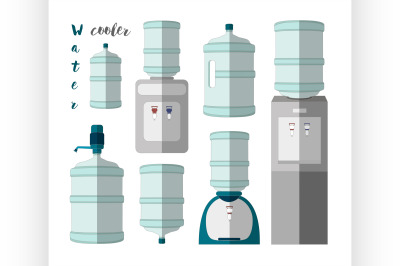 Icons for water cooler appliance