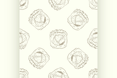 Sushi seamless pattern