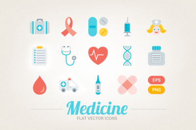 Flat Medical Icons