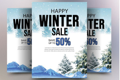 Happy Winter Sale Flyer