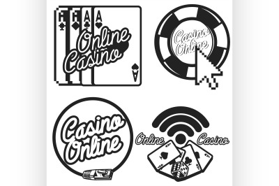 Vintage online casino emblems