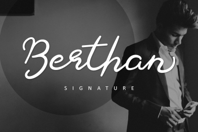 Berthan - Signature Font