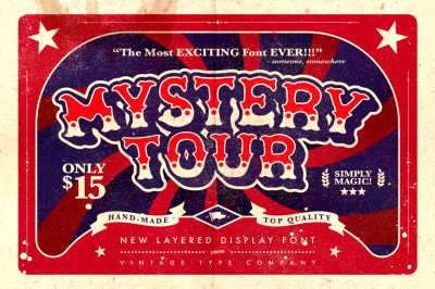 Mystery Tour Display Font