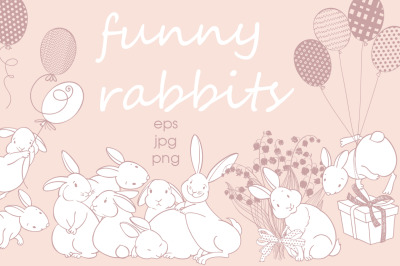 Funny rabbits.