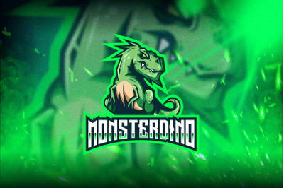 Monster Dino Esport Logo Template