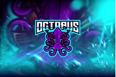 Octopus Esport Logo Template