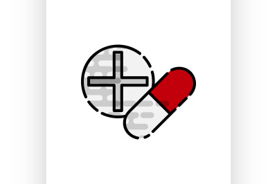 Drugs flat icon