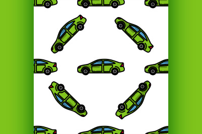 Electric car flat pattern