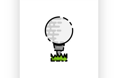 Golf flat icon