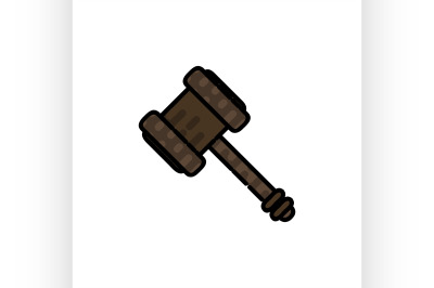 Law flat icon